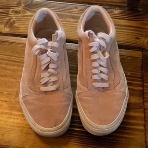 Pink suede Vans womens 9.5